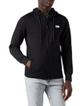 JACK & JONES Mens Coair Zip Hood Hoodie Black S