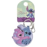 Disney Lilo and Stitch Porte-clés Miroir Compact et Brosse à Cheveux Bleu et Rose