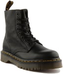 Dr Martens 1460 Pacal Bex Unisex 8 Eye Leather Ankle Boot In Black Size UK 3- 10