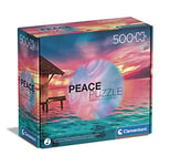 Clementoni - 35120 - Peace Puzzle - Living The Present - Puzzle Adulte 500 pièces, Puzzle paysages, Puzzle Relaxant, Divertissement pour Adultes - fabriqué en Italie