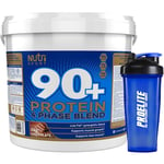 Nutrisport 90+ Protein Whey Powder 5kg CHOCOLATE + FREE Shaker