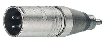 Neutrik NTR-NA2MPMM – Adaptateur pour câble (XLR, RCA, argent)