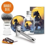 The Goodfellas' Smile Solo Shave Kit with Brush & Razor