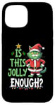 Coque pour iPhone 15 Is This Jolly Enough Grumpy Santa Cat Pun Pun Noël