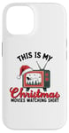 iPhone 14 This Is My Christmas Movies Watching Holiday TV Vintage Case