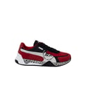 Puma x Scuderia Ferrari Speed Hybrid Low Lace Up Mens Trainers 306395 02 - Red Leather - Size UK 7