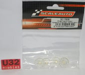 Scaleauto SC-7608 Hubcaps GT Rally 15 Arms For Tire 19 And 20Mm 0.15Gr.