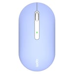 apm Colors Souris sans Fil Silencieuse, Mode Bluetooth ou récepteur 2.4GHz, 3 Boutons, Portable, Pile Incluse, Compatible avec PC Téléphone Tablette, Windows macOS iPad Android Chrome, Violet, 571176