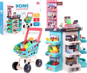 Jokomisiada Supermarket + Shopping Cart Big Set Za3174