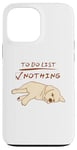 iPhone 13 Pro Max Cute lazy sleeping Labrador Dog Lover to do list nothing Case