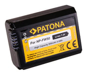 PATONA Batterie pour Sony NP-FW50 Alpha 7 5000 5100 6000 NP-FW50 Cyber-shot RSCRX10