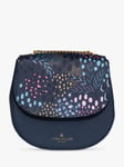 Sara Miller Half Moon Cross Body Bag, Midnight Leopard