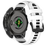 Silikonarmbånd for Garmin Fenix 8 43mm - Hvit