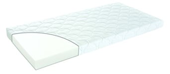 Träumeland t010601 Matelas Bébé Easy Blanc 60 x 120 cm