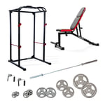 Viavito Home Gym and DKN 140kg Tri Grip Adjustable Olympic Weight Set