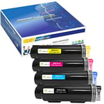 Compatible Toner Cartridges 4 Colors 6510 6515【Extra High Yield】5500 Pages BK 4300 Pages C M Y for Xerox Phaser 6510n 6510dn 6510dni 6510dnm WorkCentre 6515n 6515dn 6515dni 6515dnm Printer GREENPRNT