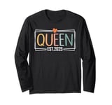 Promoted To Queen Est 2024 Queenie Expect Baby 2025 Long Sleeve T-Shirt