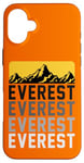 Coque pour iPhone 16 Plus High Peak Everest Mountain Expedition Cool Hiking Outfit