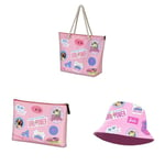 Karactermania Barbie Malibu - Beach Bag + Toiletry Bag + Bucket Hat