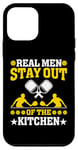 Coque pour iPhone 12 mini Real Men Stay Out of the Kitchen Funny Pickleball pour hommes