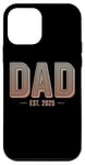 iPhone 12 mini New Dad Est 2025 First Fathers Day Promoted to Daddy Vintage Case