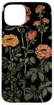 Coque pour iPhone 15 Plus Vintage Botanique Rose Fleur Fille Mignon Floral Plant Mom