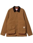 Carhartt WIP Heston Jacket - Hamilton Brown/Cherry Colour: Hamilton Brown/Cherry, Size: X Large