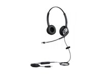 Plusonic Allnet 8805-8.2Ms - Headset - Huvudband - Kontor/Callcenter - Svart - Duplex - Med Sladd