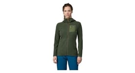 Polaire femme patagonia r1 air full zip hoody vert