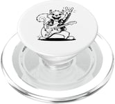 Squirrel jouant de la guitare rock and roll hommes femmes rock band PopSockets PopGrip pour MagSafe