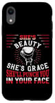 iPhone XR Boxing Girl Vintage She'S Beauty She'S Grace She'Ll Punch Case