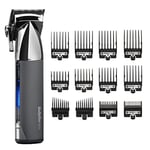 BaByliss Super-X Metal Hair Clipper, Lithium Cordless, Precision-engineered Japanese steel blades, Hair Grooming Kit, Gifts for Men (Silver/Grey)