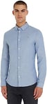 Tommy Jeans TJM SLIM STRETCH OXFORD SHIRT Chemises à manches longues / Hauts tissés Homme, Bleu (Twilight Navy), L