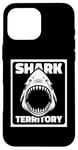 Coque pour iPhone 16 Pro Max Shark Territory Whale Hammerhead White Lover Shark