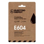 Cartouche D'encre Electro Depot Compatible Epson E 604 Noir - Ananas