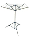 Quest Leisure Caravan 4 Arm Rotary Airer / Washing Line, Foot & Bag