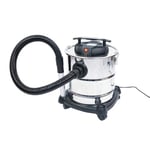 Fuxtec Aspirateur avaleur de Cendres K-416 Vide-Cendres cheminée avec Filtre HEPA, 1.200 Watt, cuve 20 L - Set d’Accessoires Disponible en Option