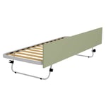 Sommier extractible 80x190 avec pieds clipsables et façade de finition - Salvia