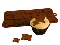 Peek-a-boo Bears Teddy Silicone Mould Chocolate Candy Sugarpaste Cake Sweets Pan