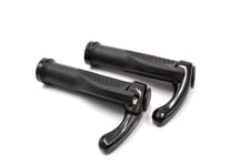 2x Poignées de guidon avec Bar Ends pour vélo ou VTT noir, 133 mm