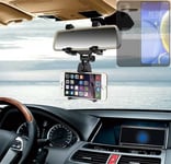 Car rear view mirror bracket for HTC Wildfire E Plus Smartphone Holder mount