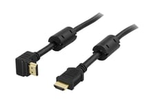 DELTACO HDMI-1020V - HDMI-kabel med Ethernet - 2 m