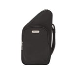 Travelon Anti-Theft Essentials Compact Crossbody Bag, Black, Compact Crossbody, Anti-theft Essentials Compact Crossbody Bag