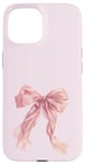 iPhone 15 Baby Pink Bow Cute Coquette y2k Clean Girl Aesthetic Women Case