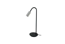 Decor F1 bordlampe 7W 3000 Kelvin - Dimbar - Svart / Aluminium