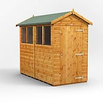 Power Garden Shed 84PA Golden Brown 8x4