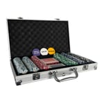 300 Piece Poker Set Complete With Chips, Cards, Dice, And Casino Style Case