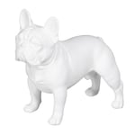 BigBuy Home Figurine décorative Blanche Chien 22,6 x 10,2 x 19,3 cm