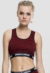 Urban Classics Active Melange Logo träningstopp (red/black/black,XS)