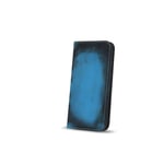 FOLIO A RABAT THERMO AVEC PORTE CARTE POUR SAMSUNG J320 J3 2016 NOIR-BLEU